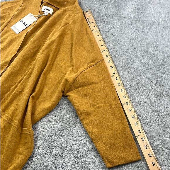 NEW PACT XL/XXL 100% Organic Cotton Airplane Cardigan Sweater Womens Open Front - Picture 6 of 11